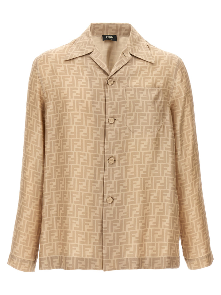 Ff Silk Shirt Camicie Beige