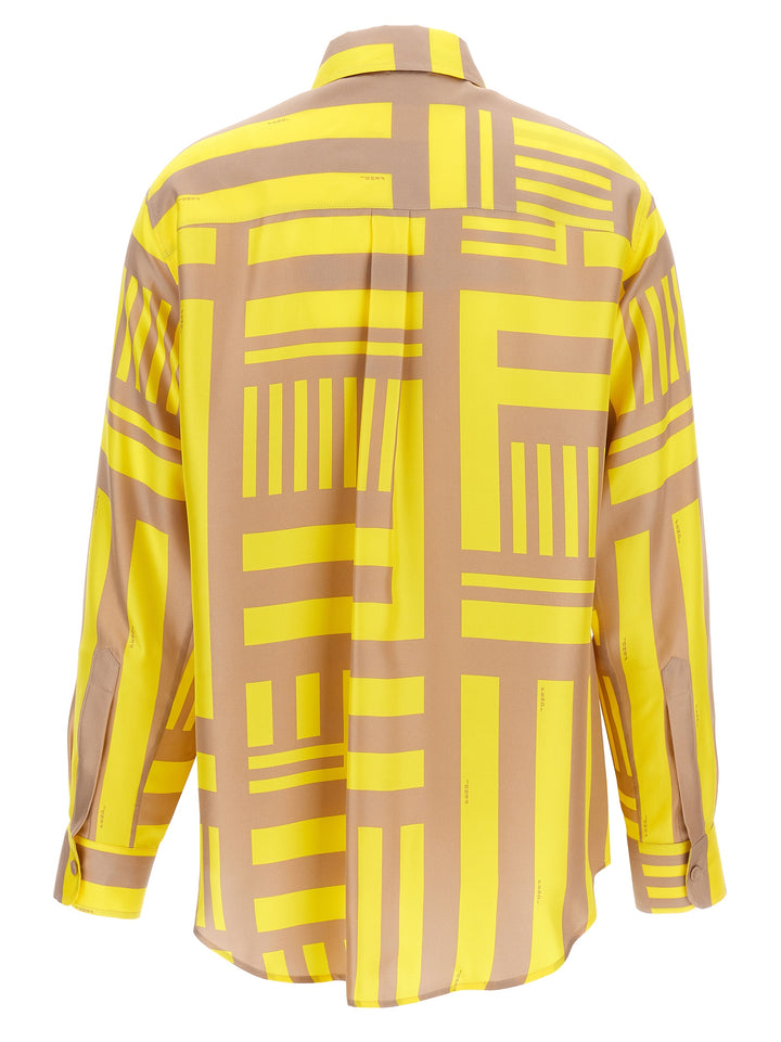 Fendi Labyrinth Camicie Giallo