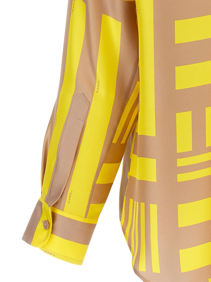 Fendi Labyrinth Camicie Giallo