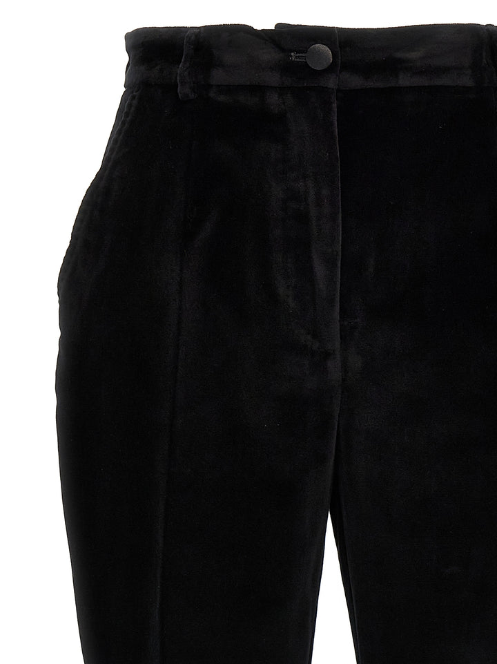 Velvet Tuxedo Pantaloni Nero