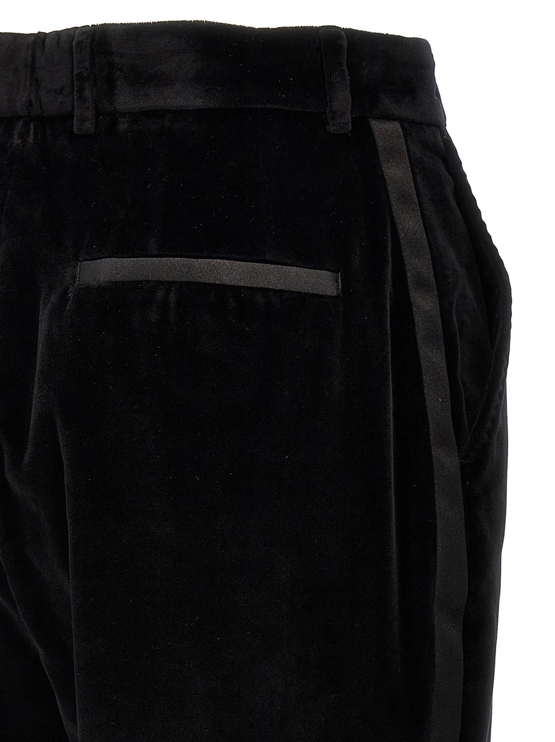 Velvet Tuxedo Pantaloni Nero