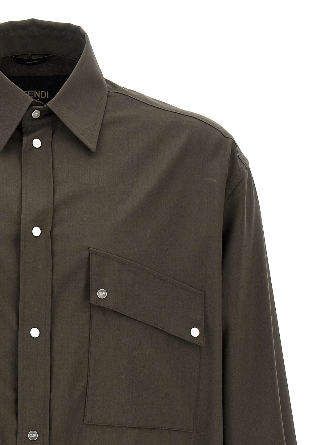 Wool Shirt Camicie Verde