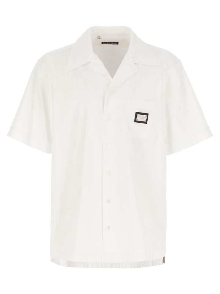 Logo Plaque Shirt Camicie Bianco