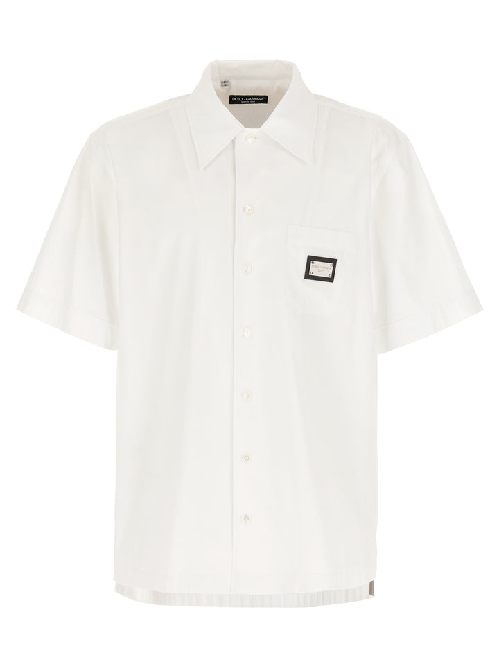 Logo Plaque Shirt Camicie Bianco