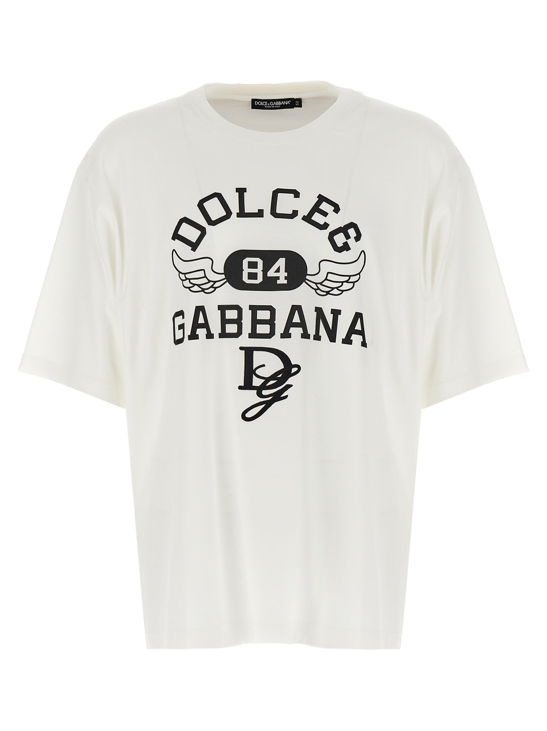 Logo Print T Shirt Bianco/Nero