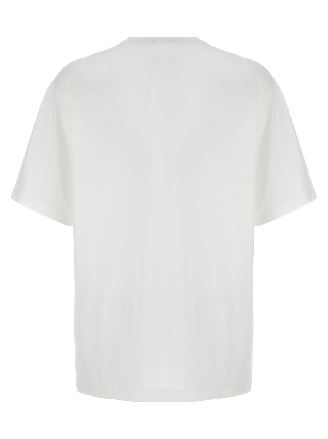 Logo Patch T Shirt Bianco