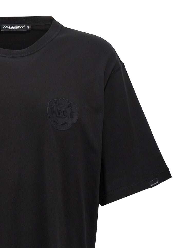 Logo Embroidery T Shirt Nero