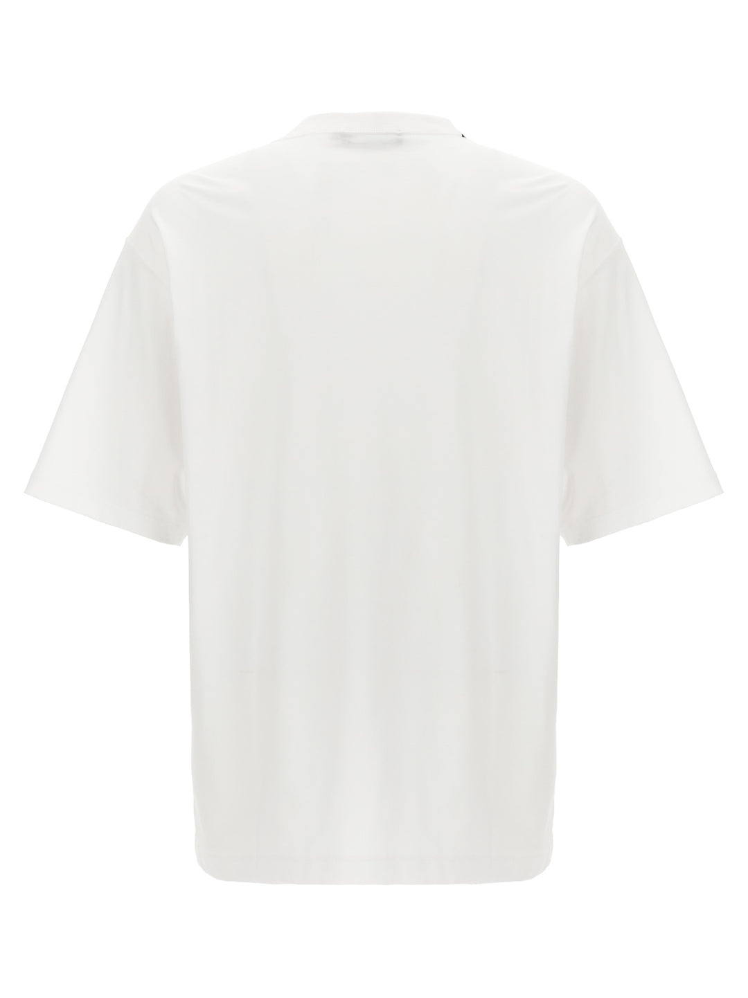 Logo Embroidery T Shirt Bianco