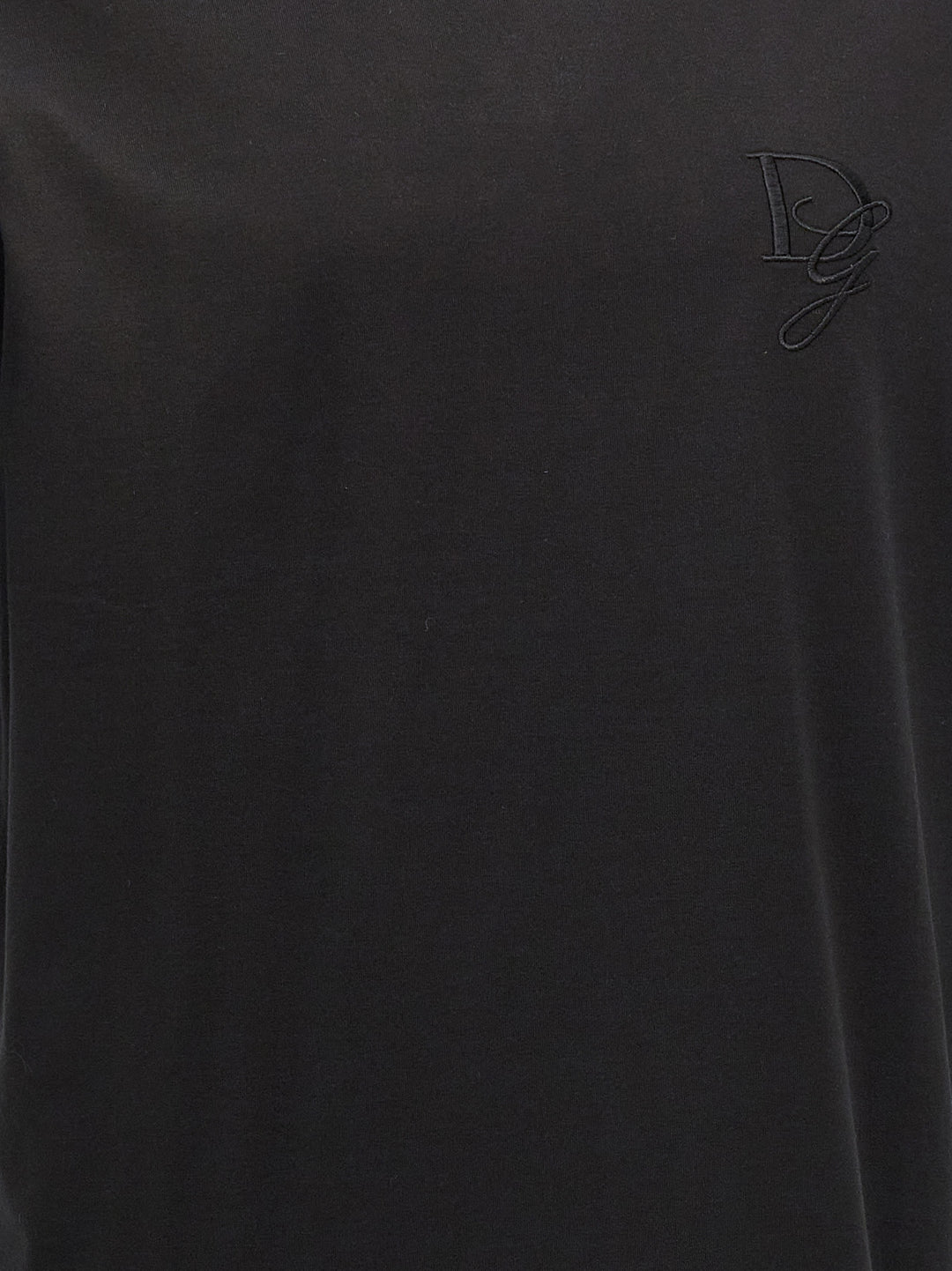 Logo Embroidery T Shirt Nero