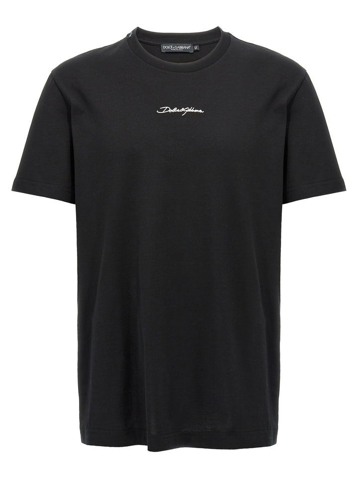 Logo Embroidery T Shirt Nero