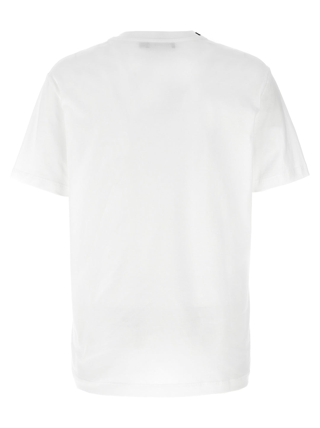 Logo Embroidery T Shirt Bianco