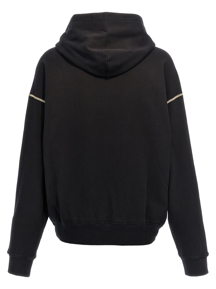 Logo Print Hoodie Felpe Nero