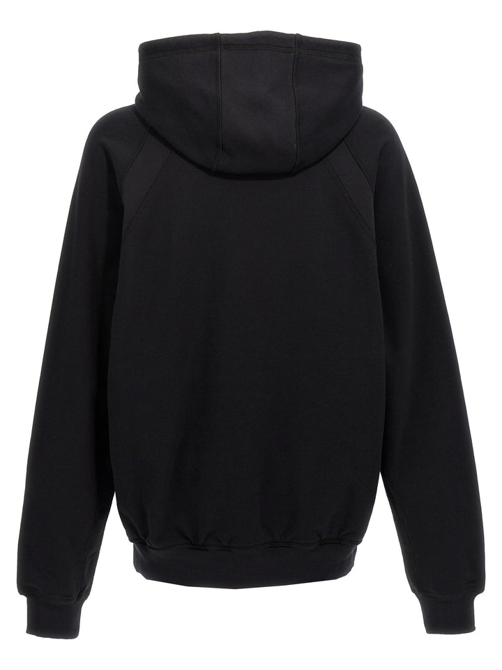 Logo Print Hoodie Felpe Nero