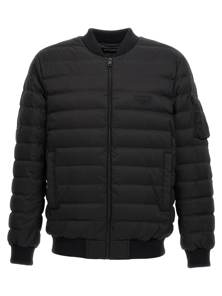 Padded Bomber Jacket Giacche Nero