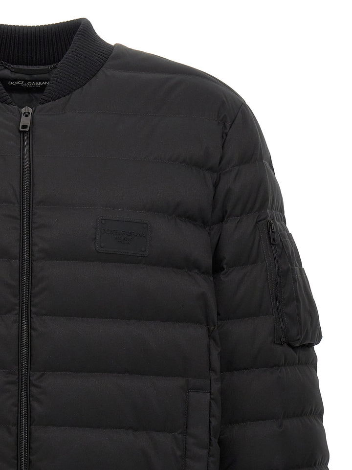 Padded Bomber Jacket Giacche Nero