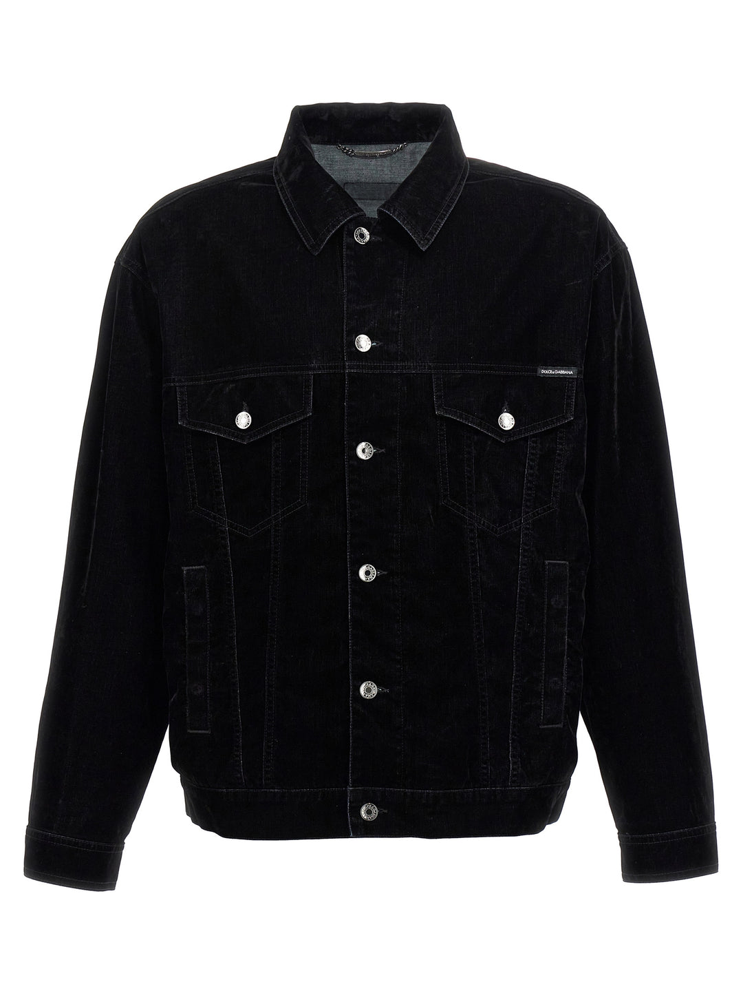 Velvet Shirt Jacket Giacche Nero