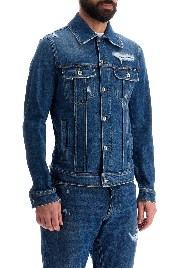 Giacca In Denim Stretch