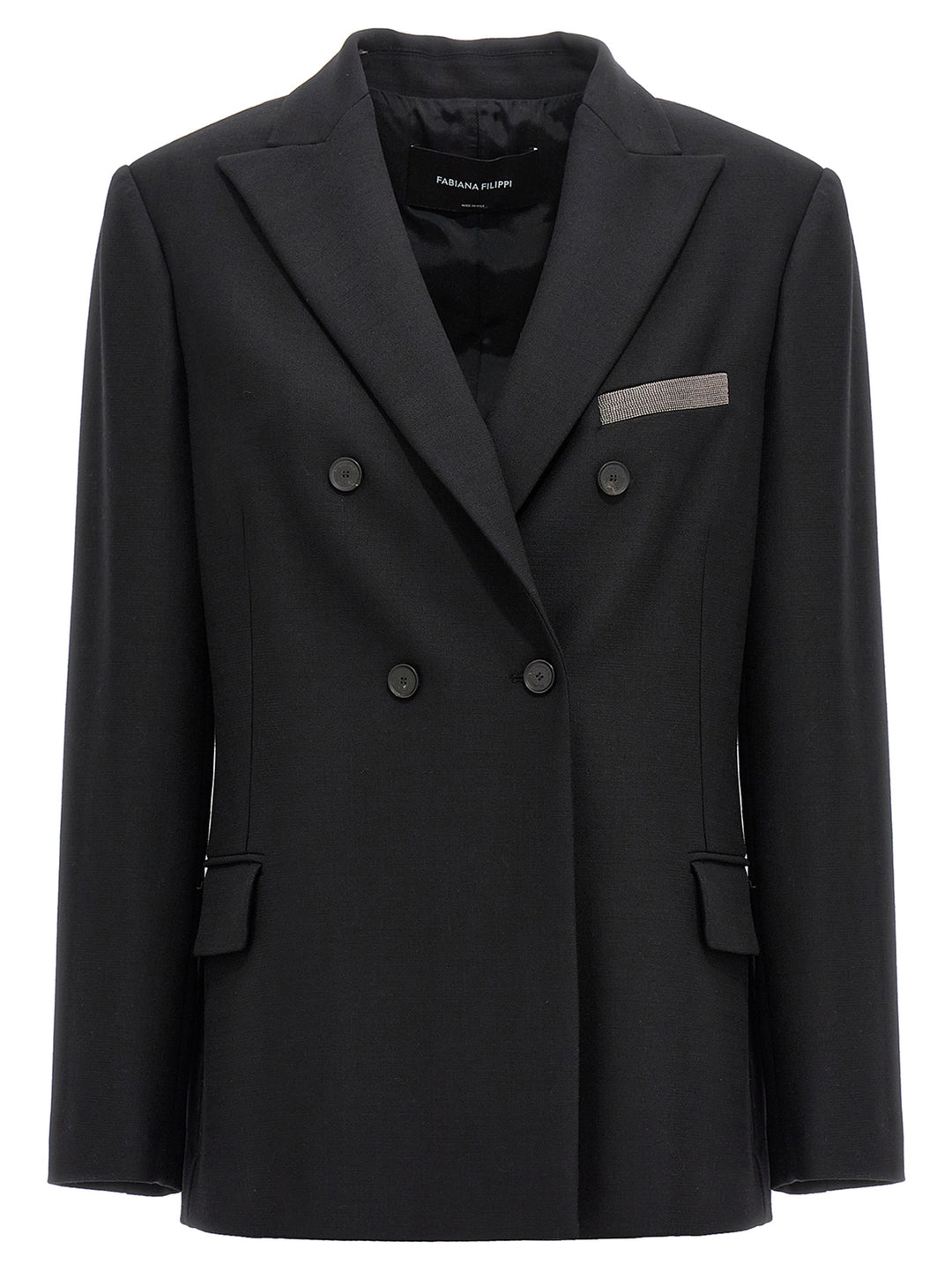 Jewel Double Breast Blazer Jacket Blazer And Suits Nero