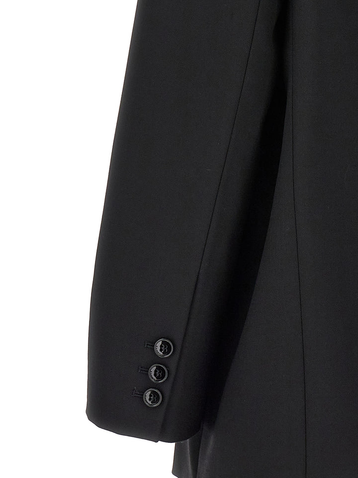 Double-Breasted Wool Blazer Blazer And Suits Nero