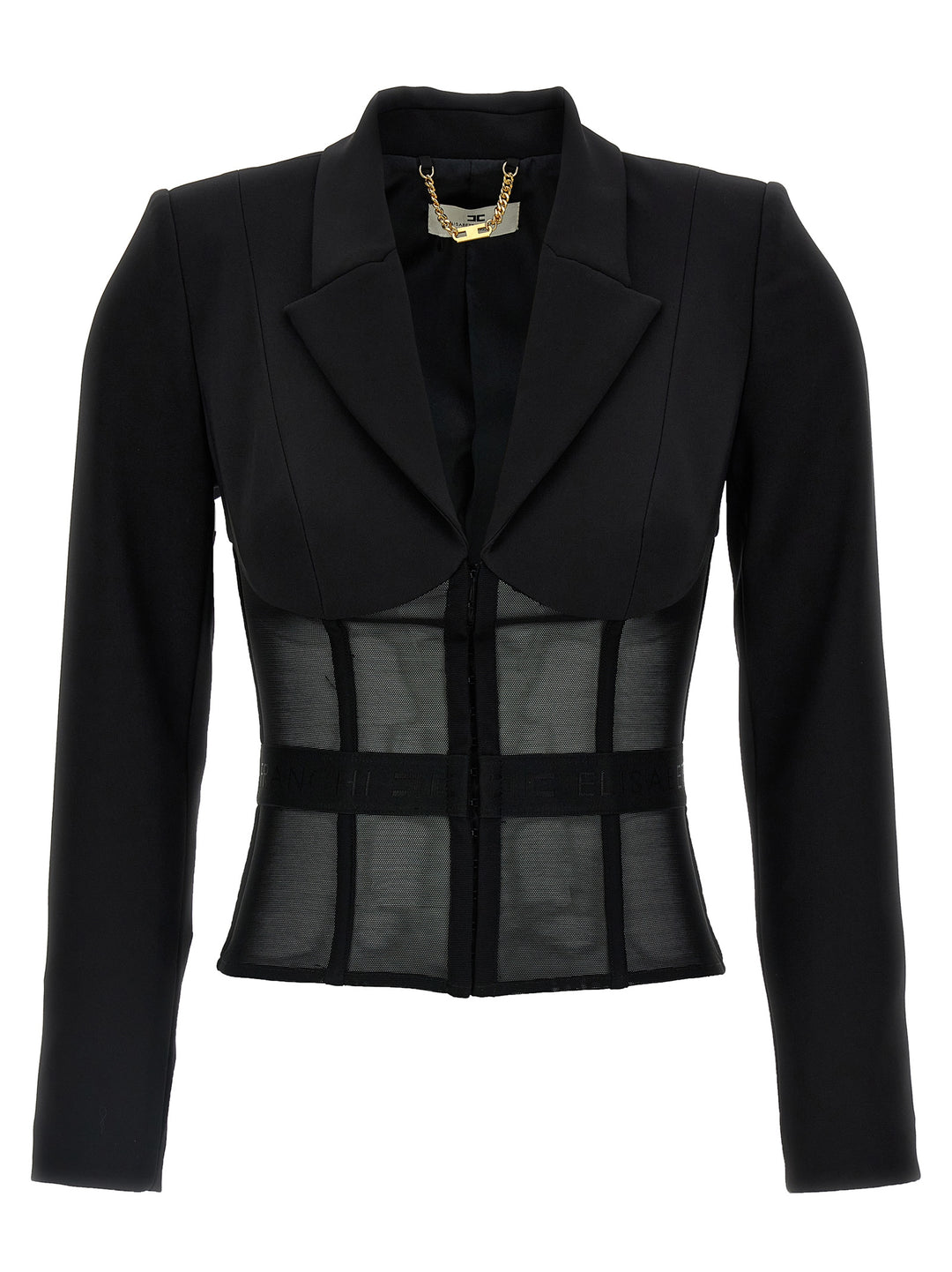 CrêPe And Tulle Blazer Blazer And Suits Nero