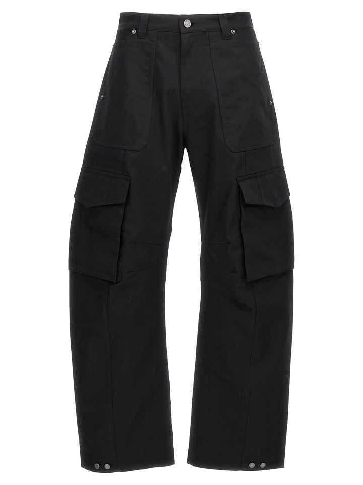 Leniin Cargo Pantaloni Nero