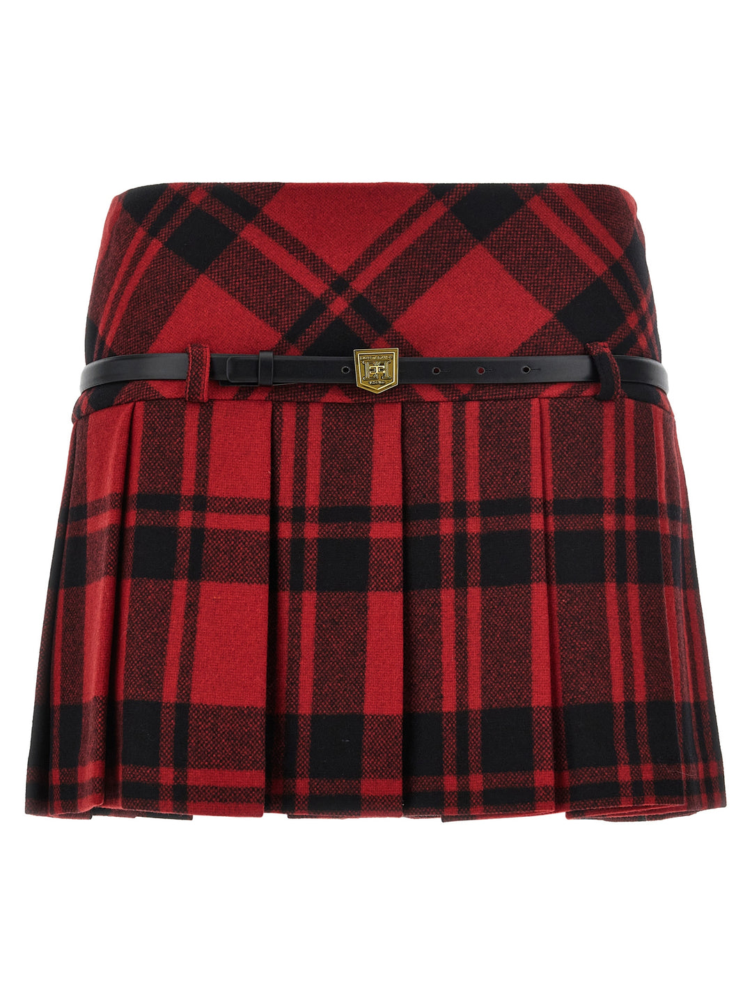 Tartan Belt Skirt Gonne Multicolor