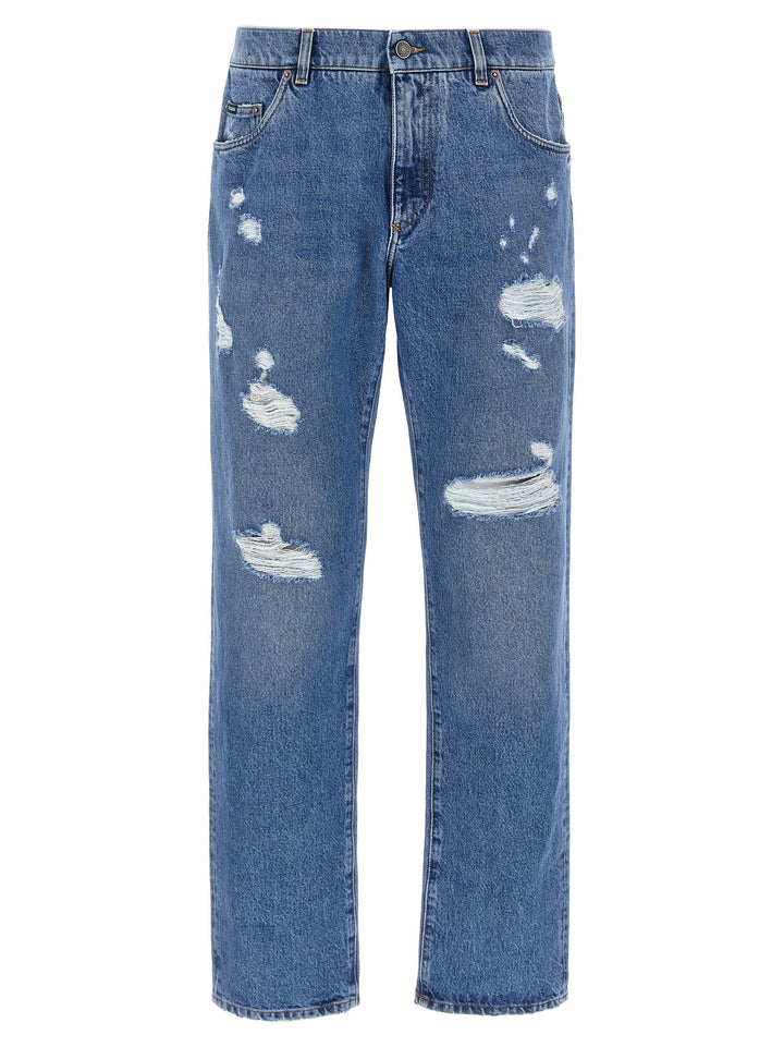 Destroyed Jeans Blu