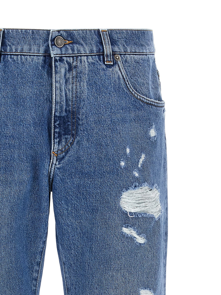 Destroyed Jeans Blu