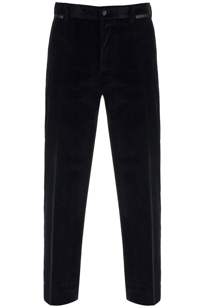 Pantaloni Tuxedo In Velluto