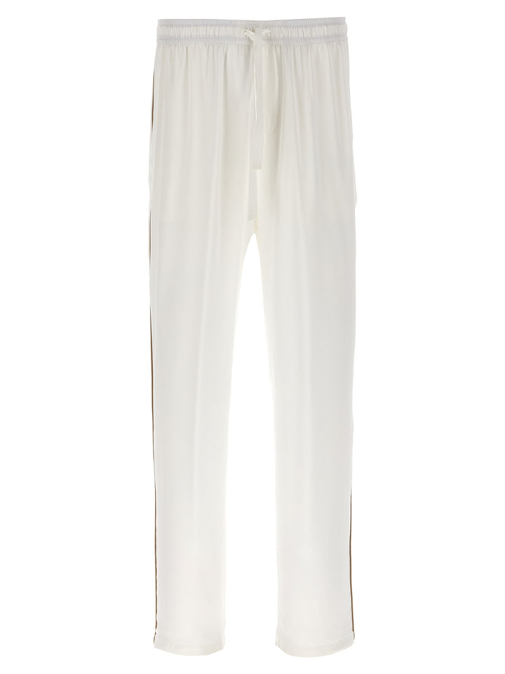 Silk Pantaloni Bianco