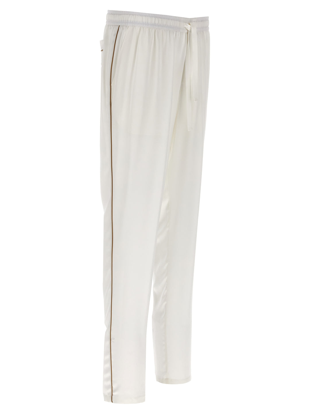 Silk Pantaloni Bianco