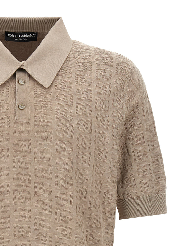 Silk  Shirt Polo Beige