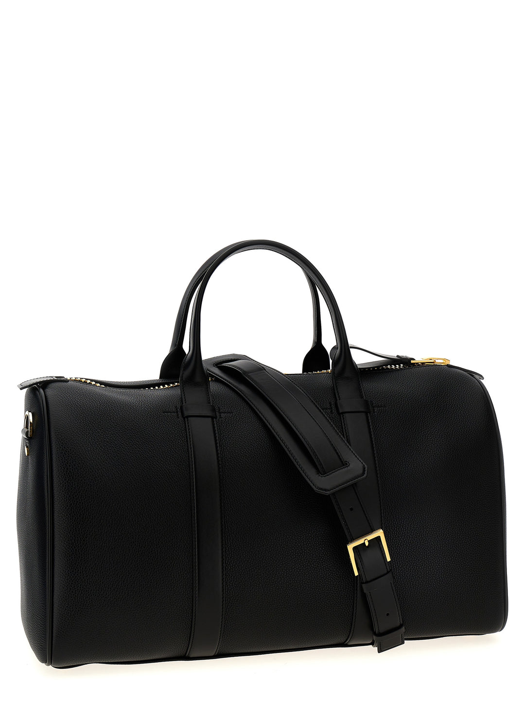 Leather Travel Bag Lifestyle Nero