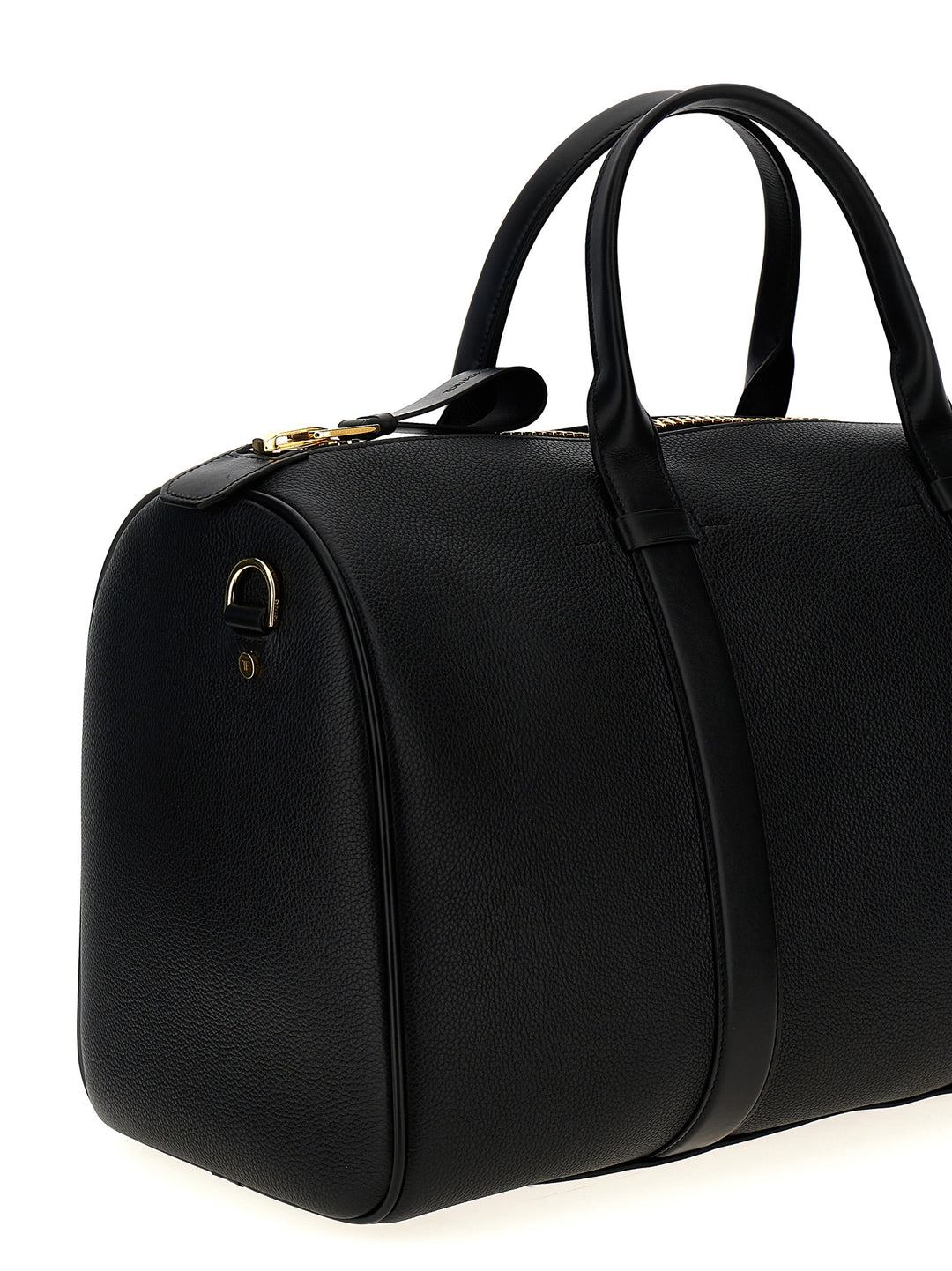 Leather Travel Bag Lifestyle Nero