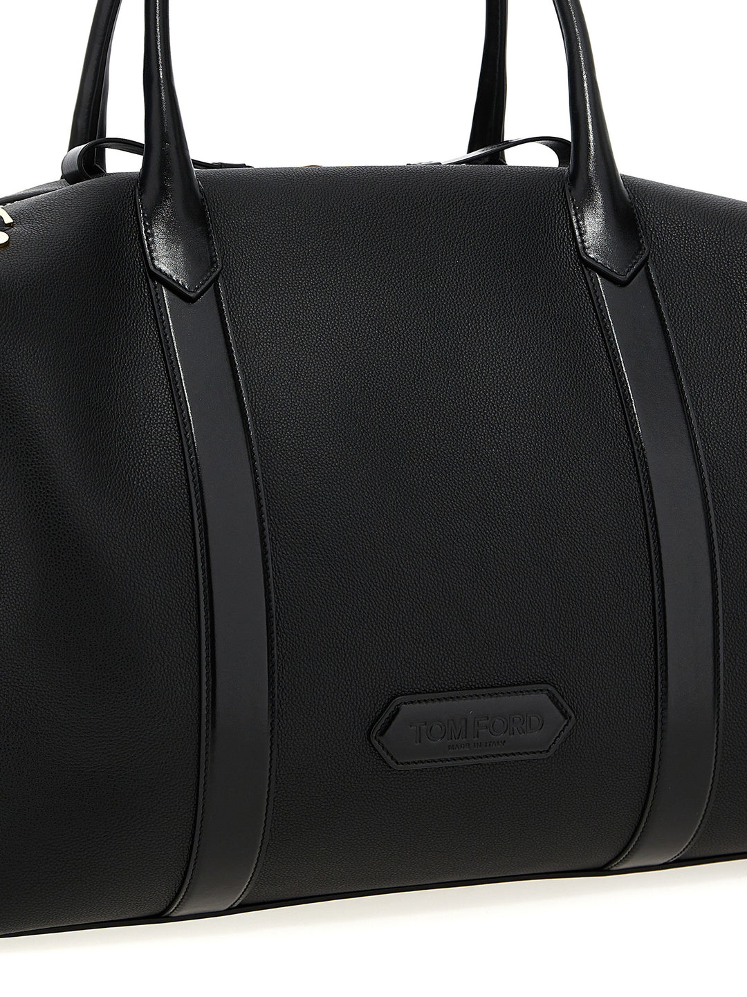 Leather Travel Bag Lifestyle Nero