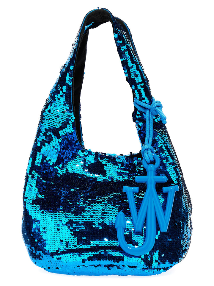 Mini Sequin Tote Blu