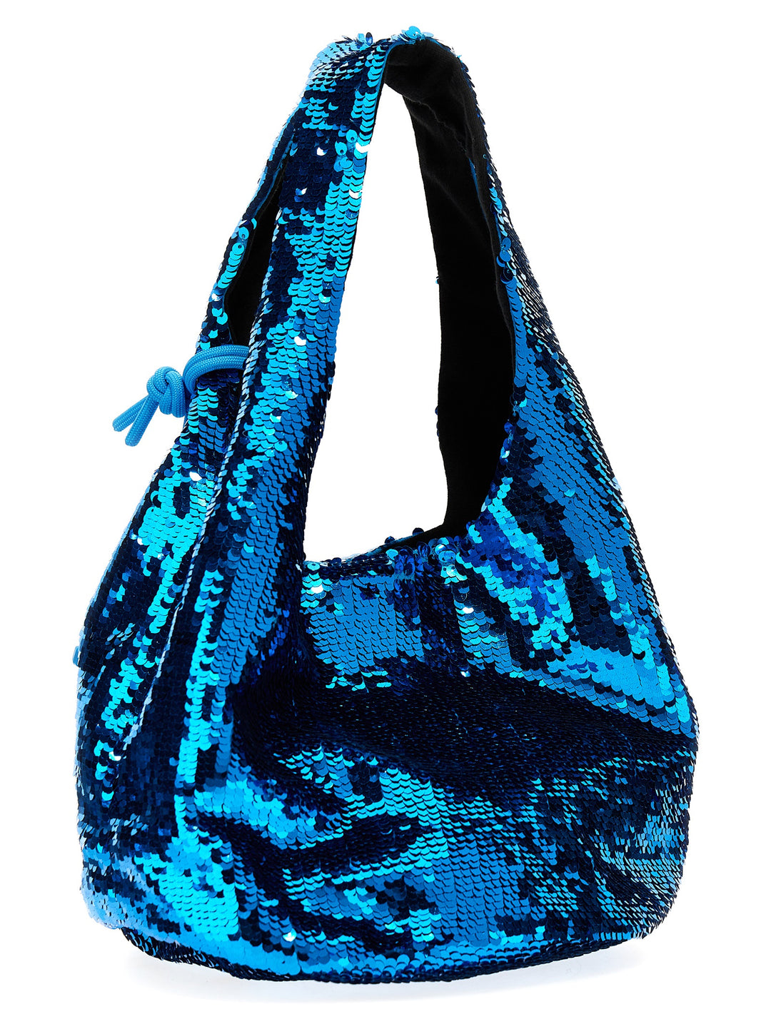 Mini Sequin Tote Blu