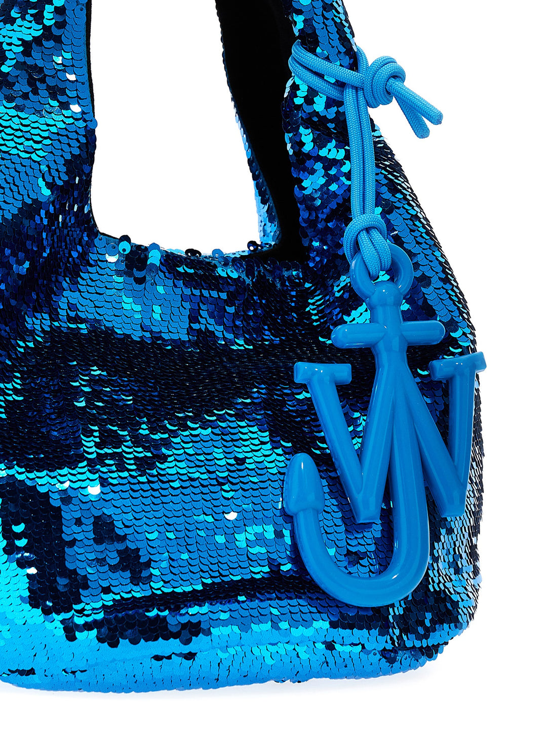 Mini Sequin Tote Blu