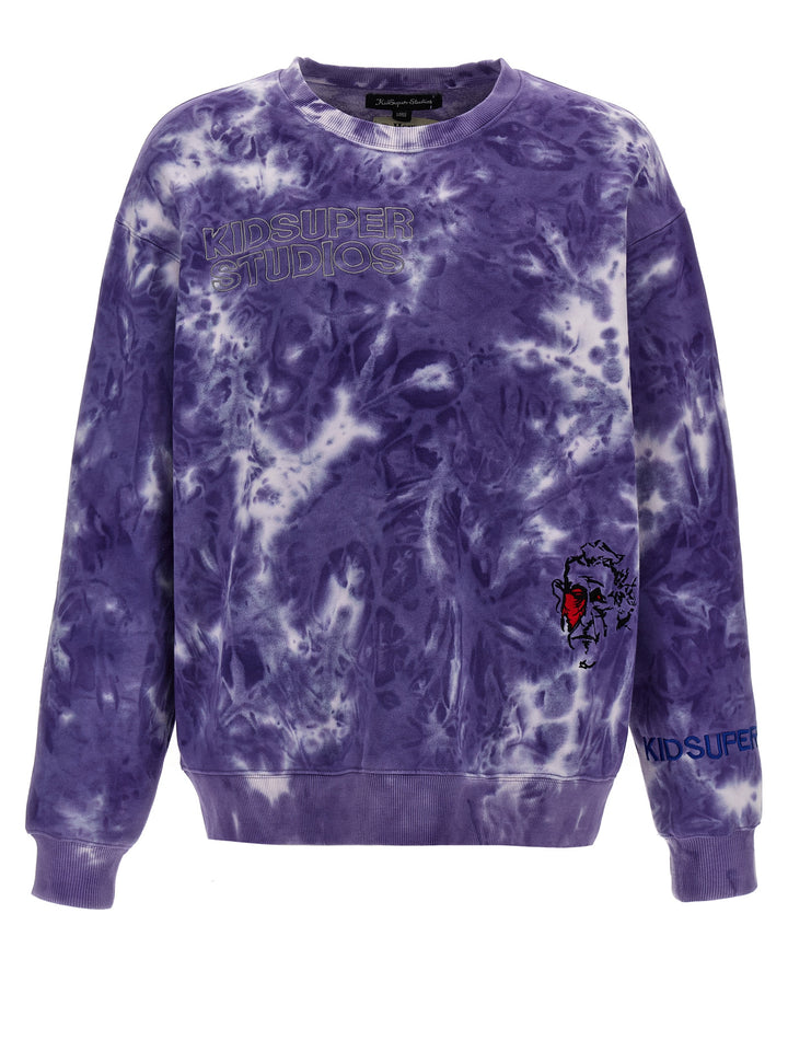 Dyed Super Crewneck Felpe Viola