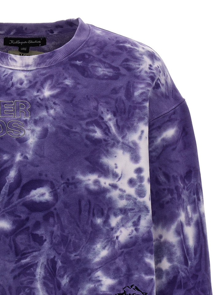 Dyed Super Crewneck Felpe Viola