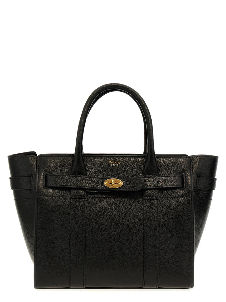 Small Zipped Bayswater Tote Nero