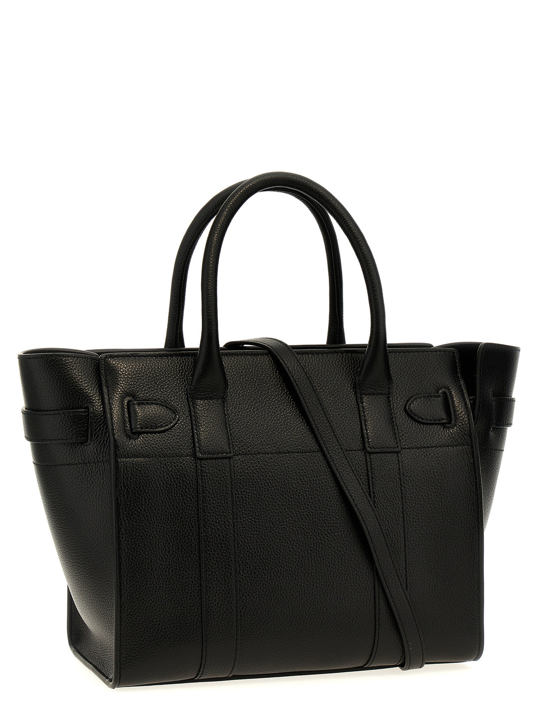 Small Zipped Bayswater Tote Nero