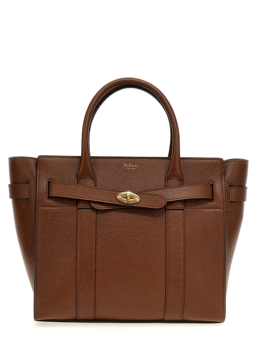 Small Zipped Bayswater Tote Marrone