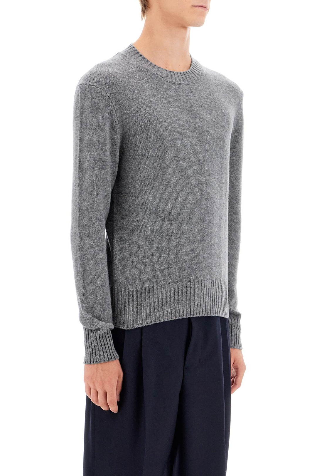 Pullover Girocollo In Cashmere