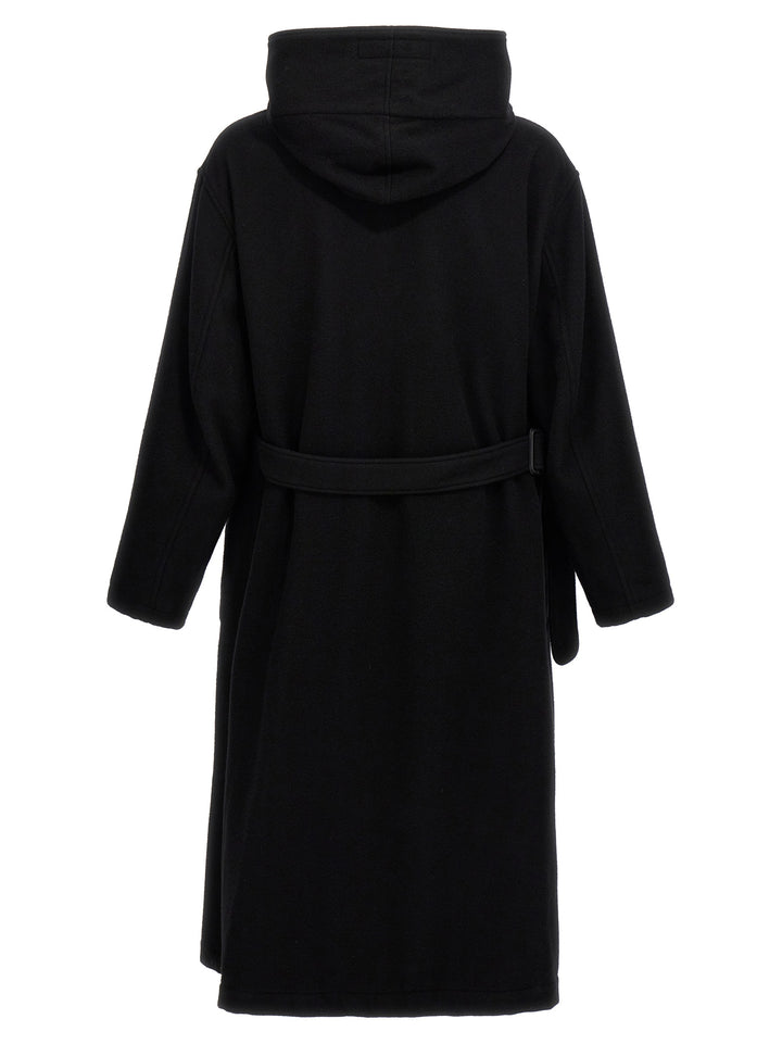 M-W Front Hooded Trench E Impermeabili Nero