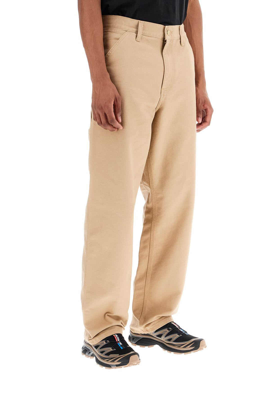 Pantaloni In Canvas Single Knee