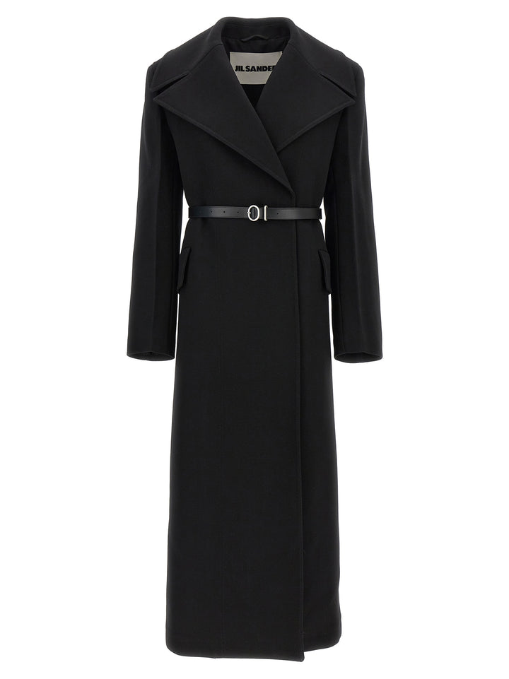 Double-Breasted Coat Trench E Impermeabili Nero