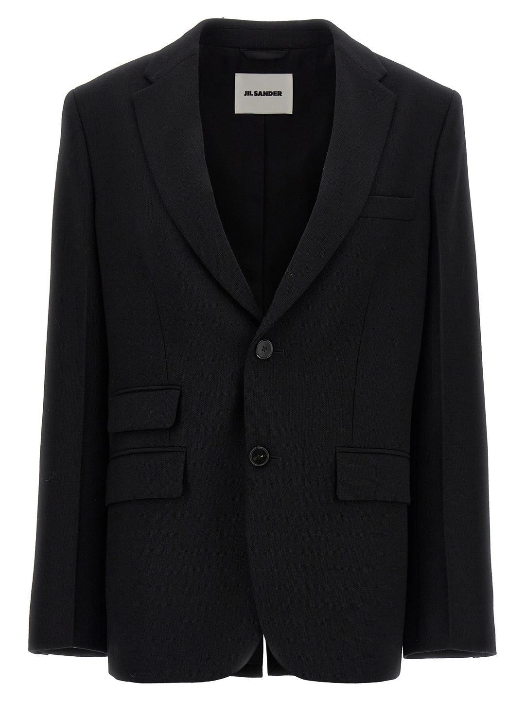 Tailored Single-Breasted Blazer Blazer And Suits Nero