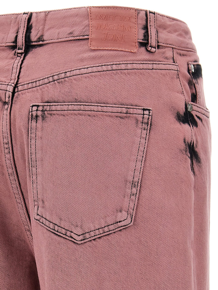 Tie-Dye Effect Jeans Rosa