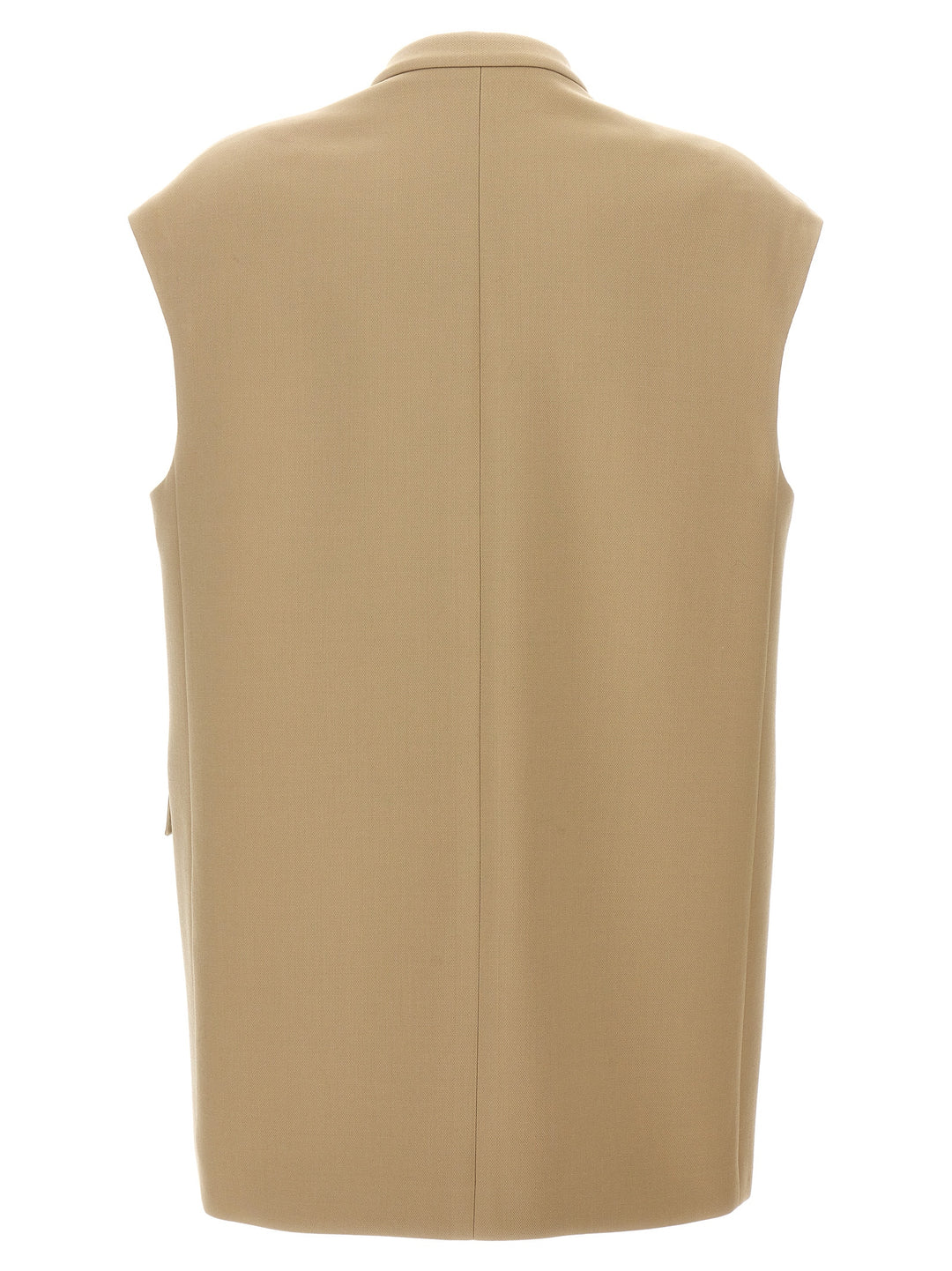 Oversized Tailored Vest Gilet Beige